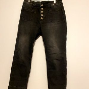 Anthropologie Demin Cropped Pants